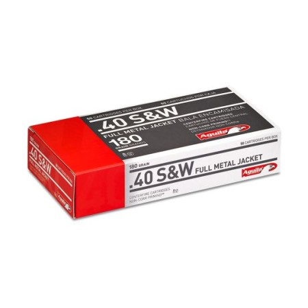 Aguila 40 S&W 180gr FMJ Ammunition 50rds - 1E402110