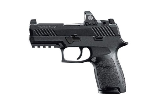 SIG SAUER P320 Compact 9mm 3.9in 15rd Semi-Automatic Pistol with Romeo1 Reflex Sight (320C-9-B-RX)