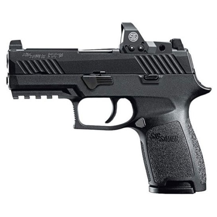 SIG SAUER P320 Compact 9mm 3.9in 15rd Semi-Automatic Pistol with Romeo1 Reflex Sight (320C-9-B-RX)