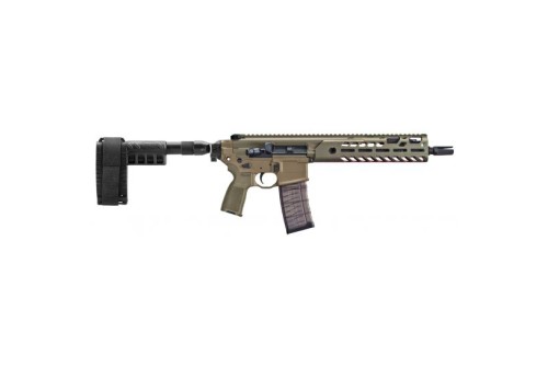 Sig Sauer MCX Virtus 5.56 NATO 30 Round Semi Auto Gas Operated Pistol, Flat Dark Earth - PMCX-11B-TAP-FDE