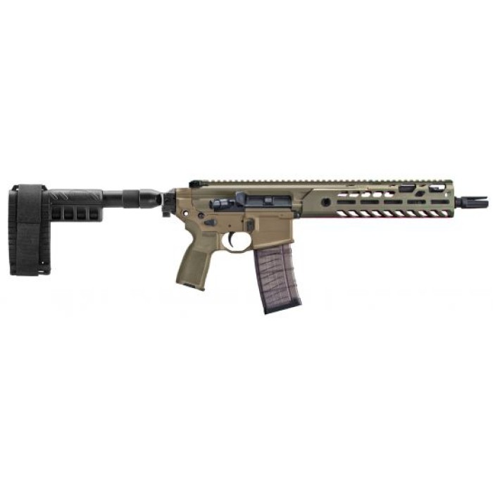 Sig Sauer MCX Virtus 5.56 NATO 30 Round Semi Auto Gas Operated Pistol, Flat Dark Earth - PMCX-11B-TAP-FDE