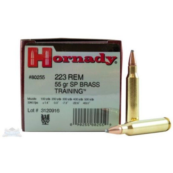 Hornady 223 Rem 55gr SP Custom Ammunition 50rds - 80255