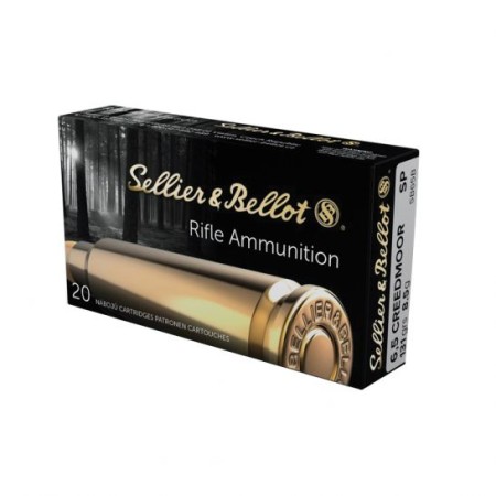 Sellier and Bellot Centerfire Rifle Brass 6.5 Creedmoor 156-Grain 20-Rounds SP