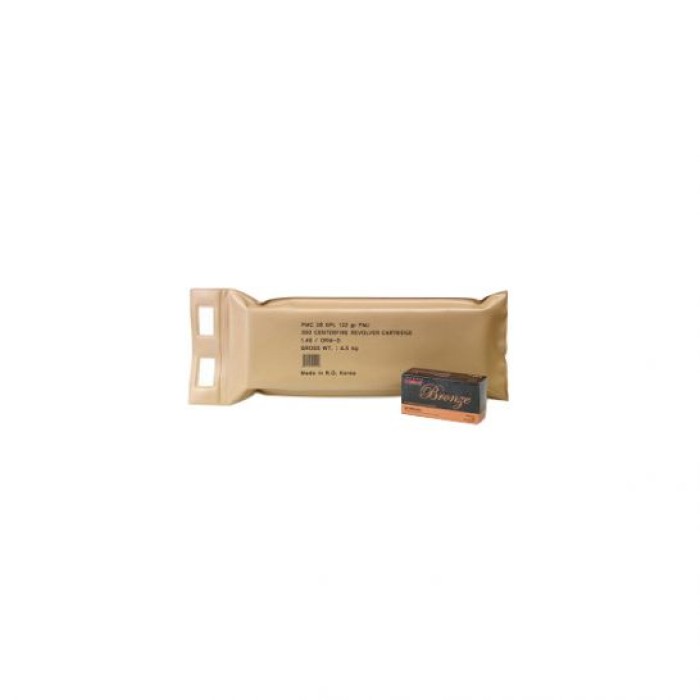 PMC Bronze .38 Spl 132 gr FMJ Ammo, 300/Battle Pack - 38G-BP