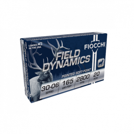 Fiocchi Shooting Dynamics Rifle .30-06 Spfld 165 gr PSP Ammo, 20/Box - 3006C