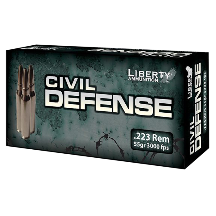 Liberty Ammunition LACD223019 Silverado  223 Rem 55 gr Hollow Point Boat Tail (HPBT) 20 Bx/ 10 Cs