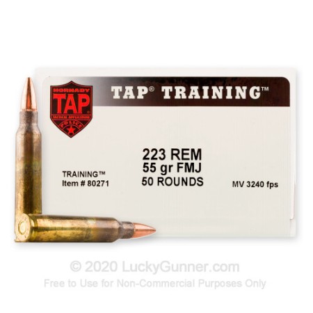 Hornady 80271: .223 Rem 55 gr TAP Training, 50/Box