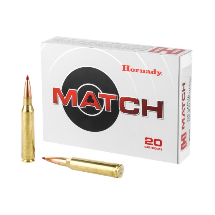HORN MATCH 338LAPUA 285GR ELD 20BX HORN MATCH 338LAPUA 285GR ELD 20BX