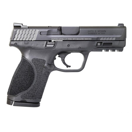 Smith & Wesson 12098 M&P M2.0 Compact 40 S&W 4" 13+1 Black Black Armornite Stainless Steel Slide Black Interchangeable Backstrap Grip