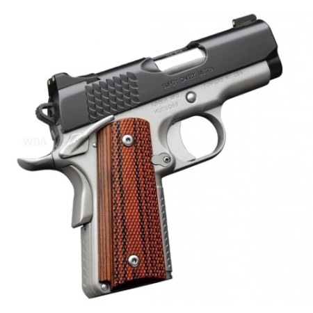 Kimber Super Carry Ultra Black / Satin Silver .45 ACP 3-inch 8rd Night Sights