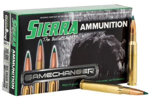 Sierra GameChanger, .30-06 Springfield, 165 grain, Sierra Tipped GameKing, Brass, Centerfire Rifle Ammo, 20, A4669-06