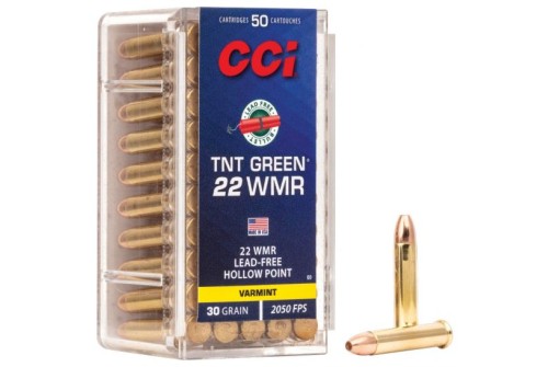 CCI .22 WMR 30gr TNT Green HP Ammunition 50rds - 0060