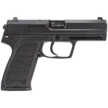 H&K USP V7LEM 40 S&W 4.25in Black Pistol - 10+1 Rounds