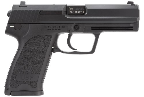 H&K USP V7LEM 40 S&W 4.25in Black Pistol - 10+1 Rounds