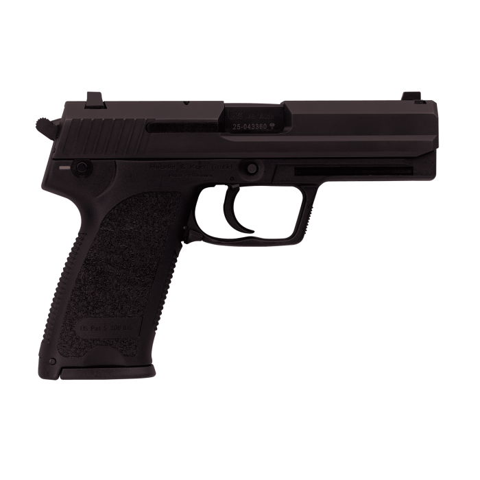 H&K USP V7 LEM 45 Auto (ACP) 4.41in Black Pistol - 12+1 Rounds