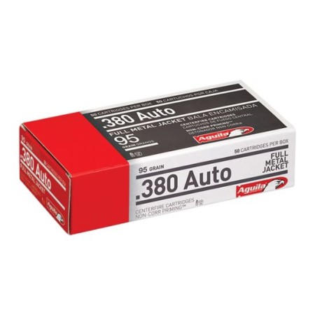 Aguila 380 Auto/ACP 95gr FMJ Ammunition 50rds - 1E802110