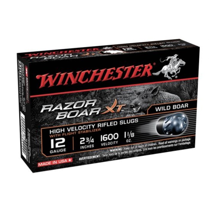 Winchester 12ga 2.75" Segmented Slub RazorBack Ammunition 5rds - S12RBSS