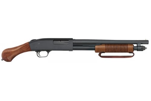 Mossberg 590 Night Stick 20 Gauge 14" Bluue, Wood, 6 Shot