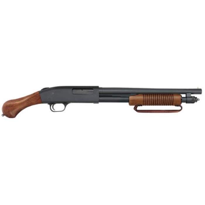 Mossberg 590 Night Stick 20 Gauge 14" Bluue, Wood, 6 Shot