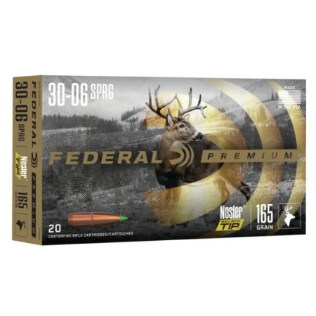 Federal Nosler Ballistic Tip .30-06 Springfield 20 Rounds Ammunition - P3006Q