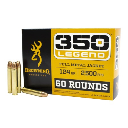 Browning 350 Legend 124gr FMJ Rifle Ammo - 60 Rounds