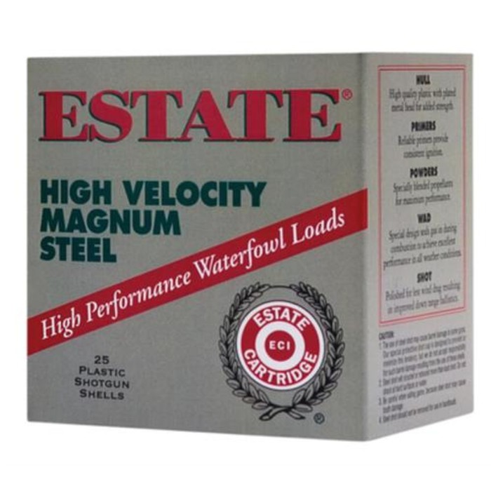 Estate High Velocity 12 GA, 3-1/2in. 1-3/8oz. #2 Shot - 25 Rounds [MPN: HVST1235SF2]