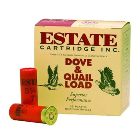 Estate Cartridge Upland Hunting Shotshells 20 ga 2-3/4 2-1/2dr 1 oz.7.5 25/box, HG20 7.5