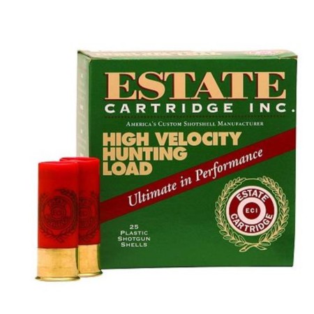 ESTATE Field & Range 12 Gauge 2.75in #4 Lead Ammo, 25 Round Box (HV12-4)