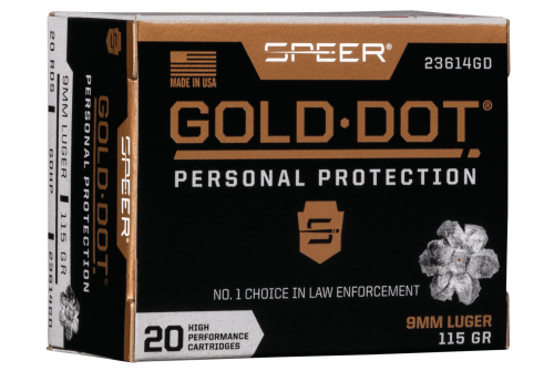 SPEER 9MM 115GR GOLD DOT HP 20