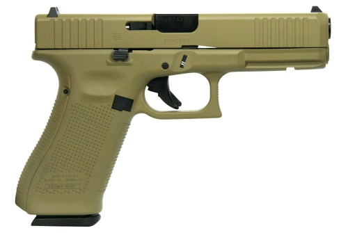 Glock 17 Gen 5 Flat Dark Earth 9mm 4.49" Barrel 17-Rounds Two Magazines