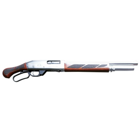 Black Aces Tactical Pro Series L Lever Action Shotgun - Silver  12Ga  18.5" Barrel  Walnut Furniture PSSLSW