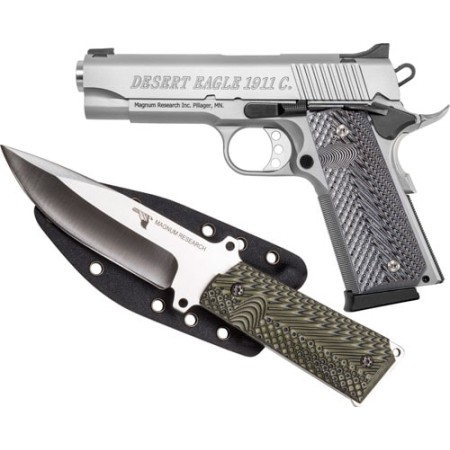 Magnum Research 1911 Commander .45 ACP, 4.33" Barrel, SS Frame/ Slide, 8rd