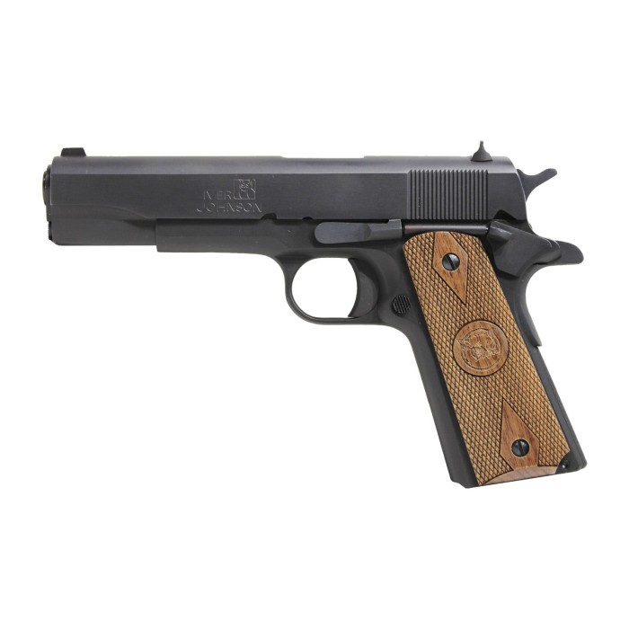 Iver Johnson Arms 1911 A1 Government 9mm Pistol, Matte Blue - 1911A1 9