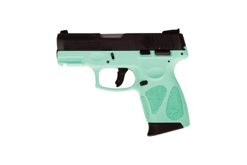 TAURUS G2C 9MM 3.2" 2 12RD BLACK SLIDE CYAN FRAME