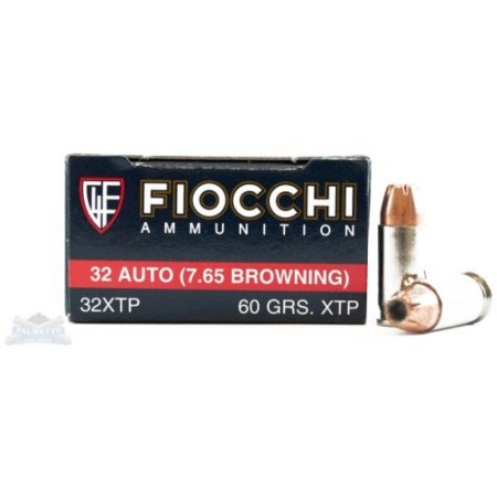 Fiocchi .32 ACP 60gr XTP 50 Rounds Ammunition - 32XTP