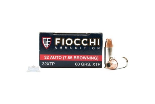 Fiocchi .32 ACP 60gr XTP 50 Rounds Ammunition - 32XTP