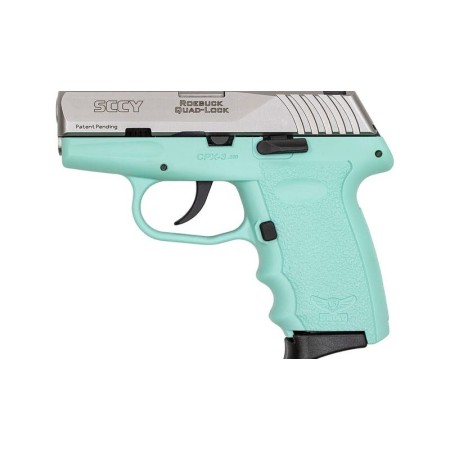 SCCY CPX-3 .380 ACP, 3.10" Barrel SCCY Blue Finish Frame, Stainless Steel, No Manual Thumb Safety, 10rd