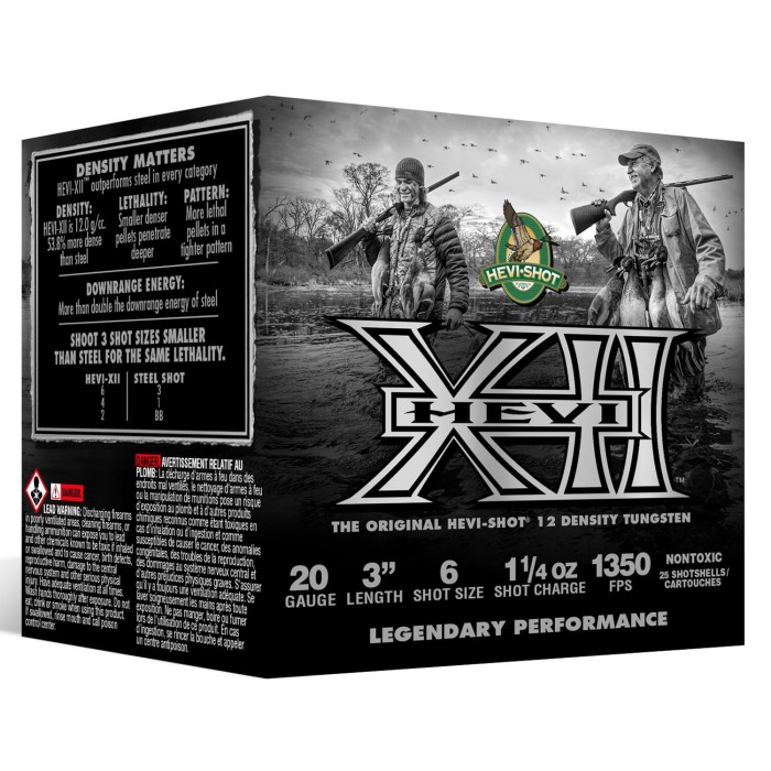 Hevi-shot Xii-12 Density 20ga. - 3" 1-1/4oz. #6 25-pack