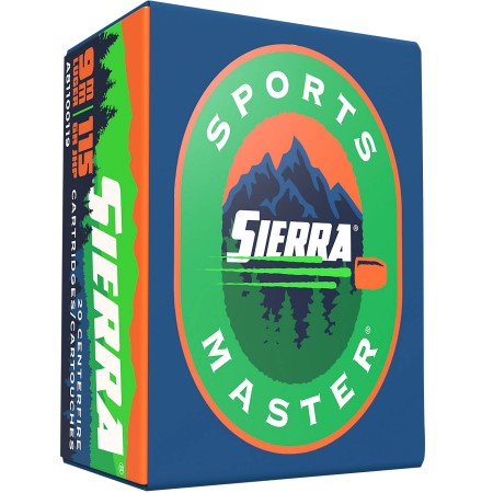 Sierra A812420 Outdoor Master  9Mm Luger 124 GR Jacket Hollow Point Sport Master 20 Bx/ 10 CS