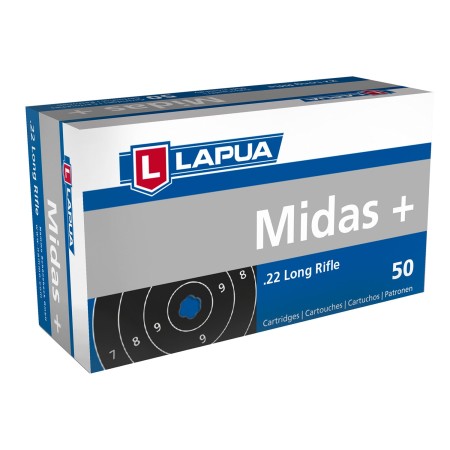 Lapua 420162 Midas+ 22 LR 40 gr Round Nose (RN) 50 Bx