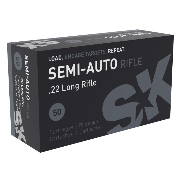 SK .22 LR Semi-Auto Rifle Ammo 50Rds