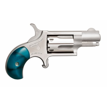 Naa Mini Revolver .22Lr 5Rd Capacity 1-1/8" Barrel W/ Turquoise Grip NAA22LRGPTQ