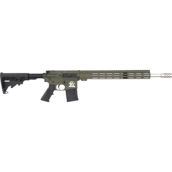 Glfa Ar15 .450 Bushmaster - 18" S/s Bbl Od Green