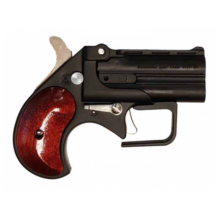 Bearman Big Bore Derringer .380 ACP Pistol 2.75" 2rd, Black with Rosewood Grip -   BBG380BR