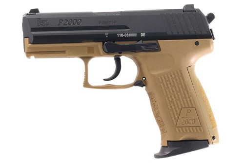 HK P2000 V3 9MM 3.66" 10RD FDE CA LEGAL NS 3