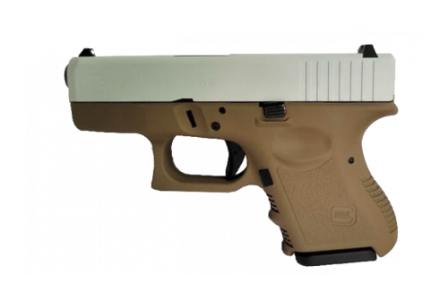 Glock 26 Gen3 9mm Luger 3.43in Battleship Gray/Flat Dark Earth Cerakote Pistol - 10+1 Rounds