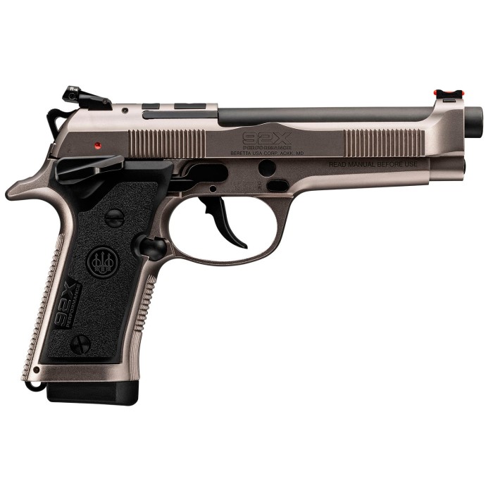 Beretta 92X Performance Defensive Gray Nistan 9mm 4.9" Barrel 10-Rounds