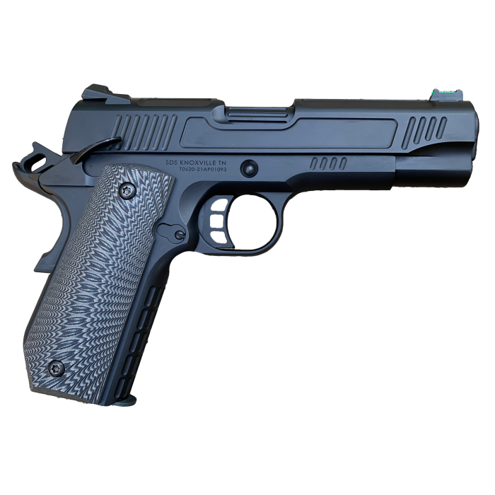 SDS Imports Bantam 1911 9mm, 4.25" Barrel, Ambi Safety, FO Front, Black, 9rd