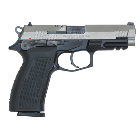 Bersa TPR9 9mm Pistol, 4.3" Barrel, Fixed Sights, Black, Silver - TPR9DT