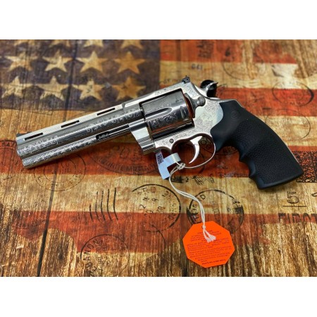 Colt Anaconda .44 Magnum 6" 6rd Revolver, Stainless Steel Engraved  - DAV-12446